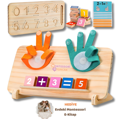 Montessori Ahşap Parmak Sayıları