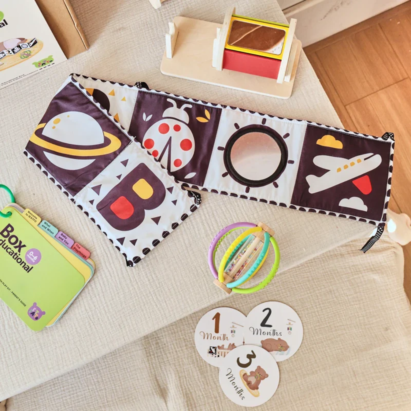 Montessori Ahşap Aktiviye Hediye Kutusu